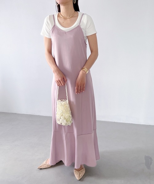 MYMOOD.(マイムード)の「ワイドネック コンパクト リブTシャツ(Tシャツ/カットソー・レディース・ホワイト/ブラック/サックスブルー/ピンク/アイボリー/チャコールグレー・FREE)」の14枚目の写真