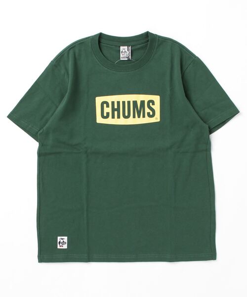 CHUMS(チャムス)の「【CHUMS】CHUMS Logo T-Shirt(Tシャツ/カットソー・メンズ・サックスブルー/ダークグリーン/ホワイト×ネイビー・LARGE/X-LARGE/MEDIUM)」の6枚目の写真