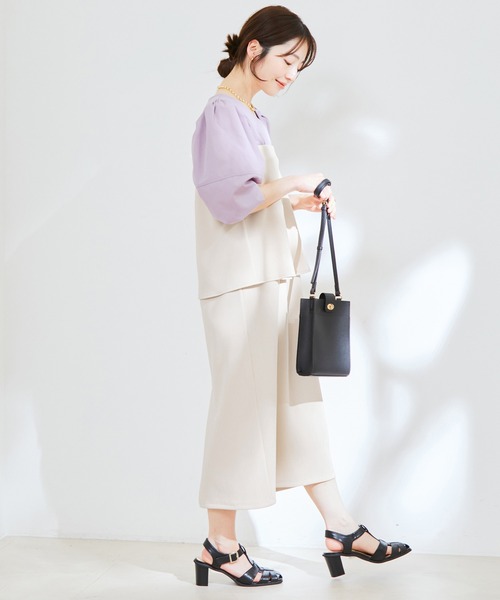 VIS（ビス）の「【マルチWAY】ストラップ付ペプラムカットスカート（スカート・レディース・ベージュ系その他/ブラウン/ブラック・M/S）」の13枚目の写真