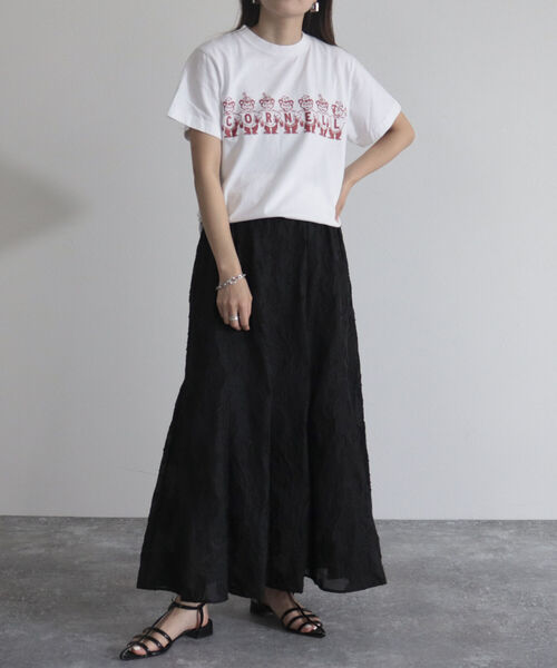 fredy emue（フレディエミュ）の「【fredy emue/フレディエミュ】シアージャガードフレアースカート（スカート・レディース・オフホワイト/ブラック・36/38）」の12枚目の写真