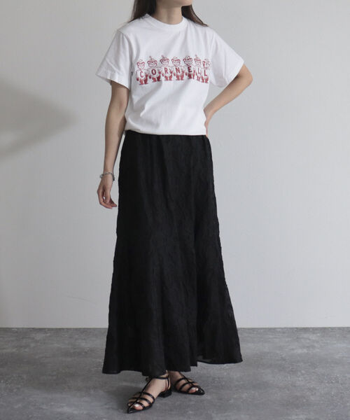 fredy emue（フレディエミュ）の「【fredy emue/フレディエミュ】シアージャガードフレアースカート（スカート・レディース・オフホワイト/ブラック・36/38）」の14枚目の写真