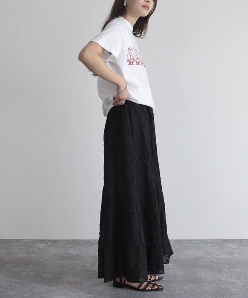 fredy emue（フレディエミュ）の「【fredy emue/フレディエミュ】シアージャガードフレアースカート（スカート・レディース・オフホワイト/ブラック・36/38）」の15枚目の写真