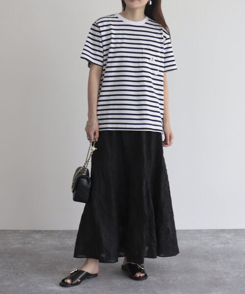 fredy emue（フレディエミュ）の「【fredy emue/フレディエミュ】シアージャガードフレアースカート（スカート・レディース・オフホワイト/ブラック・36/38）」の18枚目の写真