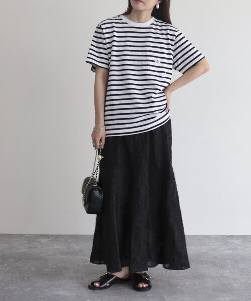 fredy emue（フレディエミュ）の「【fredy emue/フレディエミュ】シアージャガードフレアースカート（スカート・レディース・オフホワイト/ブラック・36/38）」の19枚目の写真