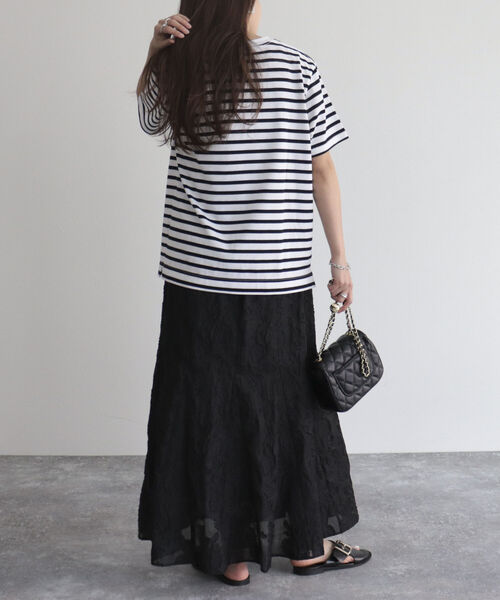 fredy emue（フレディエミュ）の「【fredy emue/フレディエミュ】シアージャガードフレアースカート（スカート・レディース・オフホワイト/ブラック・36/38）」の21枚目の写真