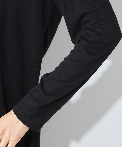 A/C DESIGN BY ALPHA CUBIC（エーシーデザインバイアルファキュービック）の「【接触冷感・UVカット】フライスカーディガン（カーディガン/ボレロ・レディース・ブラック/ライトグリーン/オフホワイト/ライトグレー・L/LL/M/3L）」の9枚目の写真