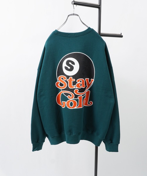STAY GOLD（ステイゴールド）の「STAY GOLD ビリヤード グラフィック スウェットシャツ / オーバーサイズ トレーナー スウェット ビッグトレーナー（スウェット・メンズ・ホワイト/グリーン/チャコール・FREE）」の13枚目の写真