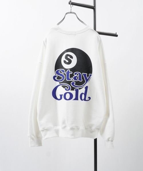 STAY GOLD（ステイゴールド）の「STAY GOLD ビリヤード グラフィック スウェットシャツ / オーバーサイズ トレーナー スウェット ビッグトレーナー（スウェット・メンズ・ホワイト/グリーン/チャコール・FREE）」の9枚目の写真