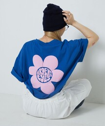 PUBLUX | PUBLUX/パブリュクス フラワーモチーフ発泡プリントロゴTシャツ【限定展開】(Tシャツ/カットソー)