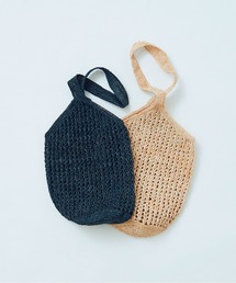 PAR ICI | ラフィアかぎ編み ワンショルダーバッグ(かごバッグ)