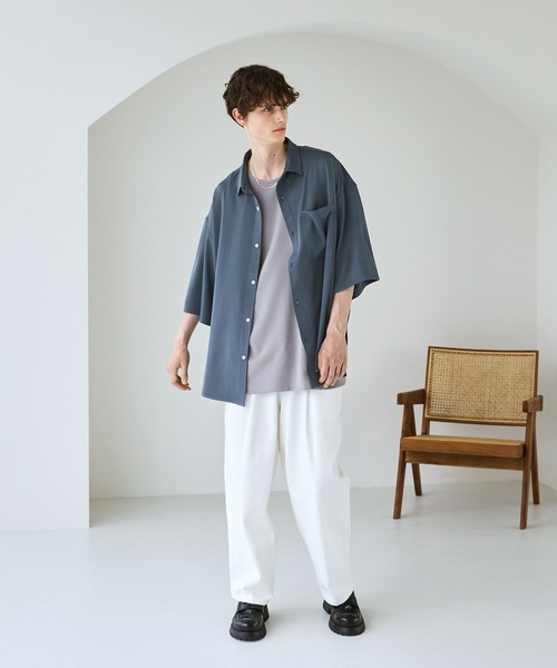 JOURNAL STANDARD - コットンポリストレッチビッグシャツ JOURNAL STANDARD（ジャーナルスタンダード）の「コットンポリ