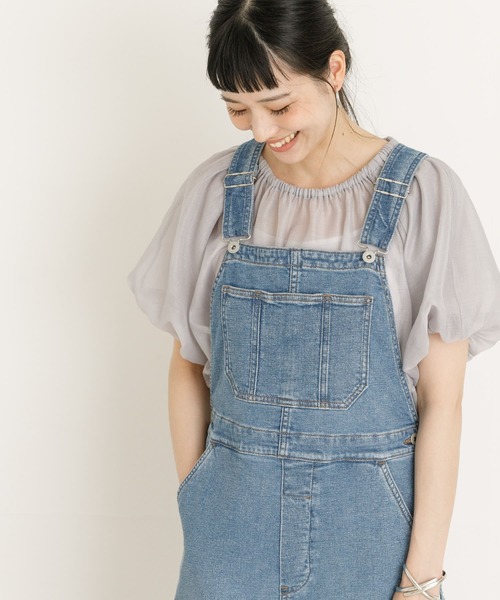 UR Lab.（アーバンリサーチラボ）の「ギャザーシアーブラウス（シャツ/ブラウス・レディース・グレー/ブラック/アイボリー・FREE）」の13枚目の写真