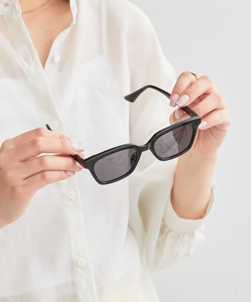 CIAOPANIC TYPY（チャオパニックティピー）の「【ケース付き】スクエア型サングラス（サングラス・レディース・グレー/ブラック/オレンジ・ONE SIZE）」の18枚目の写真