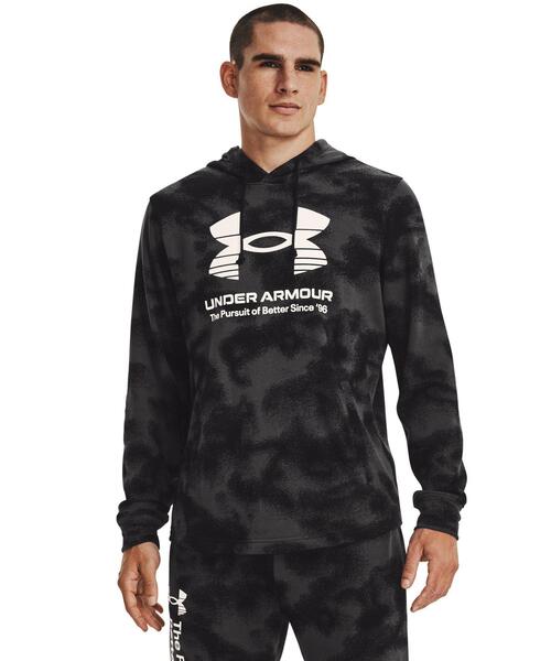 UNDER ARMOUR(アンダーアーマー)の「UAライバルテリー フーディ(トレーニング/メンズ)(スウェット・メンズ・ブラック・S/M/L/XL/XXL/3XL)」の1枚目の写真