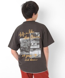 GLAZOS | 【接触冷感】裾レイヤードプリント半袖Tシャツ(Tシャツ/カットソー)