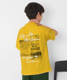 GLAZOS | 【接触冷感】裾レイヤードプリント半袖Tシャツ(Tシャツ/カットソー)