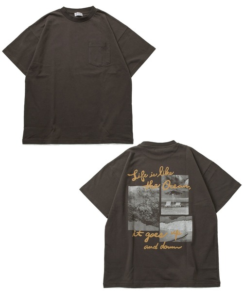 GLAZOS（グラソス）の「【接触冷感】裾レイヤードプリント半袖Tシャツ（Tシャツ/カットソー・キッズ・ライトブルー/イエロー/チャコールグレー/ホワイト・160cm/150cm/140cm/170cm）」の6枚目の写真