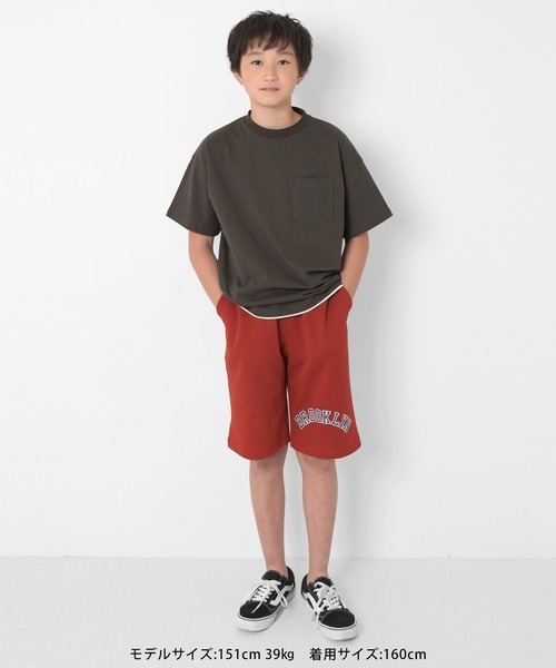 GLAZOS（グラソス）の「【接触冷感】裾レイヤードプリント半袖Tシャツ（Tシャツ/カットソー・キッズ・ライトブルー/イエロー/チャコールグレー/ホワイト・160cm/150cm/140cm/170cm）」の12枚目の写真