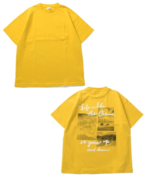 GLAZOS（グラソス）の「【接触冷感】裾レイヤードプリント半袖Tシャツ（Tシャツ/カットソー・キッズ・ライトブルー/イエロー/チャコールグレー/ホワイト・160cm/150cm/140cm/170cm）」の11枚目の写真