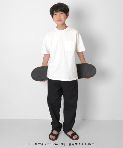 GLAZOS（グラソス）の「【接触冷感】裾レイヤードプリント半袖Tシャツ（Tシャツ/カットソー・キッズ・ライトブルー/イエロー/チャコールグレー/ホワイト・160cm/150cm/140cm/170cm）」の15枚目の写真