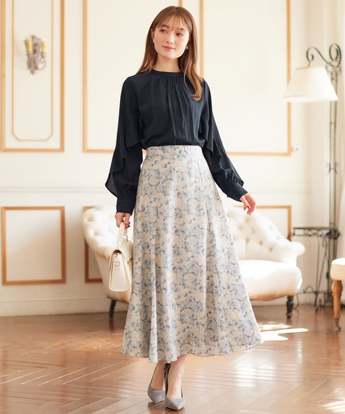 美品 ETRO エトロ フレアスカート 多色花柄 ボタニカル 42 美品 ETRO エトロ フレアスカート 多色花柄 ボタニカル 42