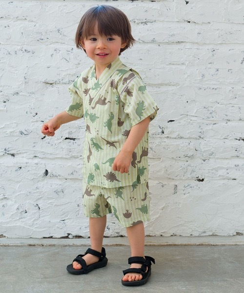 combimini（コンビミニ）の「オリジナル柄カンタン甚平（恐竜