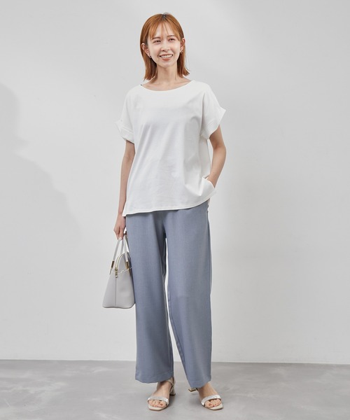 ROPE' PICNIC(ロペピクニック)の「Powder Twill Stretch ワイドパンツ(その他パンツ・レディース・ブラック/ダークブラウン/ブルー・36/38/40)」の16枚目の写真