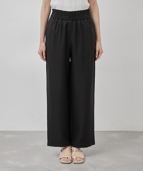 ROPE' PICNIC(ロペピクニック)の「Powder Twill Stretch ワイドパンツ(その他パンツ・レディース・ブラック/ダークブラウン/ブルー・36/38/40)」の11枚目の写真