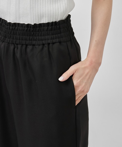 ROPE' PICNIC(ロペピクニック)の「Powder Twill Stretch ワイドパンツ(その他パンツ・レディース・ブラック/ダークブラウン/ブルー・36/38/40)」の6枚目の写真