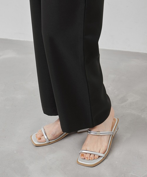 ROPE' PICNIC(ロペピクニック)の「Powder Twill Stretch ワイドパンツ(その他パンツ・レディース・ブラック/ダークブラウン/ブルー・36/38/40)」の15枚目の写真