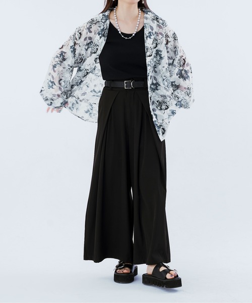 Ellno Loset(エルノロゼット)の「フラワージャガードシアーシャツ(シャツ/ブラウス・メンズ・ダークブルー/オフホワイト・LARGE/SMALL/MEDIUM)」の17枚目の写真