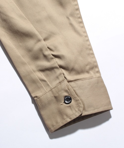 Dickies(ディッキーズ)の「【GENUINE DICKIES/ジェニュインディッキーズ】T/Cツイル ワークシャツ(シャツ/ブラウス・メンズ・ネイビー系/インディゴブルー/ベージュ/ブラック/オリーブ・L/XL/M)」の11枚目の写真