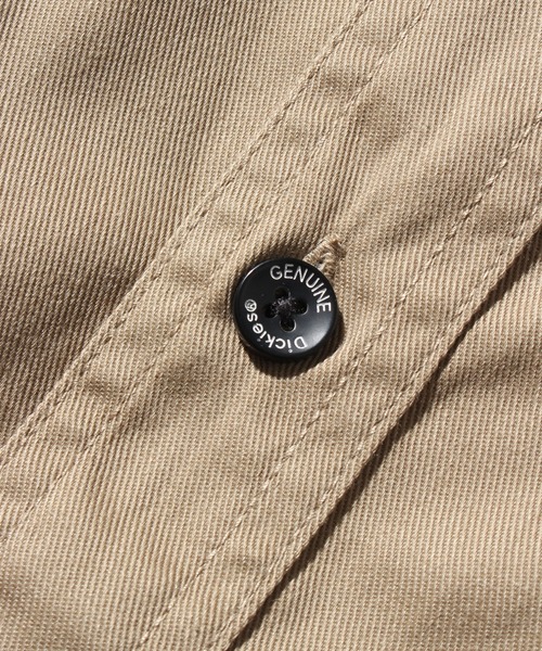 Dickies(ディッキーズ)の「【GENUINE DICKIES/ジェニュインディッキーズ】T/Cツイル ワークシャツ(シャツ/ブラウス・メンズ・ネイビー系/インディゴブルー/ベージュ/ブラック/オリーブ・L/XL/M)」の9枚目の写真
