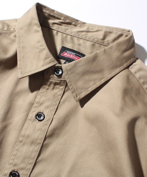 Dickies(ディッキーズ)の「【GENUINE DICKIES/ジェニュインディッキーズ】T/Cツイル ワークシャツ(シャツ/ブラウス・メンズ・ネイビー系/インディゴブルー/ベージュ/ブラック/オリーブ・L/XL/M)」の7枚目の写真