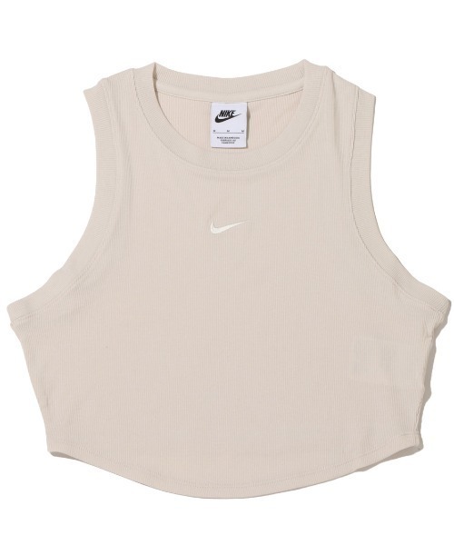 NIKE(ナイキ)の「NIKE AS W NSW ESSNTL RIB CRP TANK / ナイキ ウィメンズ NSW エッセンシャル リブ CRP タンクトップ 【SP】(タンクトップ・レディース・ブラック/ベージュ・M/L/S/XS)」の2枚目の写真