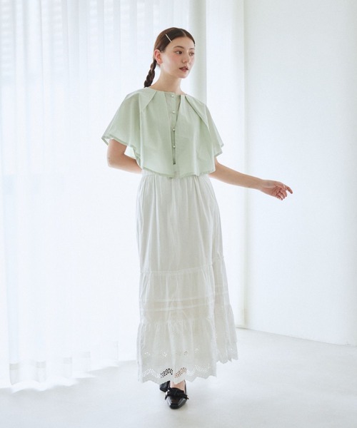 pomiii（ポミー）の「コットンレーススカート（スカート・レディース・ブラック/ホワイト・FREE）」の9枚目の写真