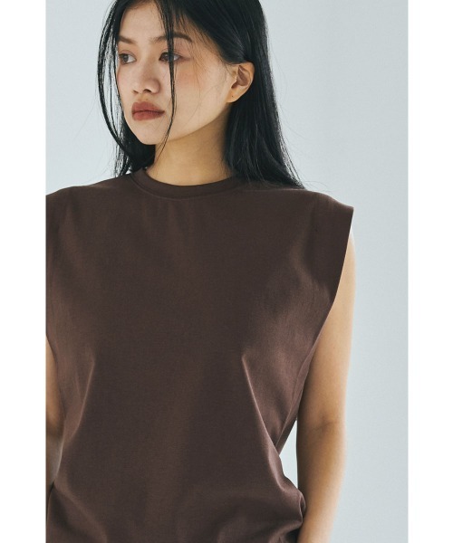 marjour（マージュール）の「FRENCH SLEEVE TEE（Tシャツ/カットソー・レディース・ベージュ/ブラウン/オフホワイト/ブラック・M）」の21枚目の写真