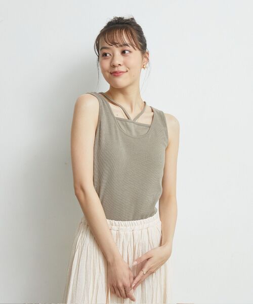 RETRO GIRL(レトロガール)の「デザインカップ付タンク(タンクトップ・レディース・ブラック/ブラウン/ホワイト/オレンジ・FREE)」の21枚目の写真