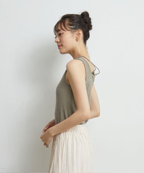 RETRO GIRL(レトロガール)の「デザインカップ付タンク(タンクトップ・レディース・ブラック/ブラウン/ホワイト/オレンジ・FREE)」の22枚目の写真