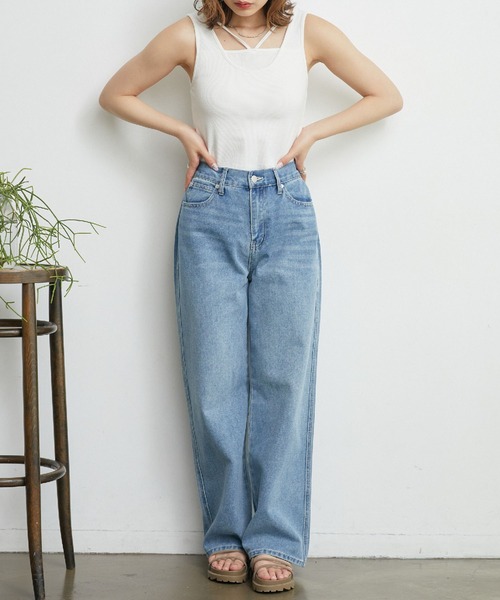 RETRO GIRL(レトロガール)の「デザインカップ付タンク(タンクトップ・レディース・ブラック/ブラウン/ホワイト/オレンジ・FREE)」の8枚目の写真