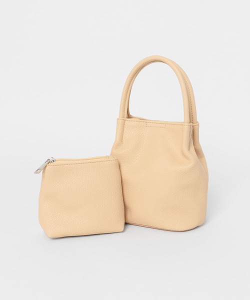 KBF（ケイビーエフ）の「ポーチ付きミニBAG（ハンドバッグ・レディース・ブルー/ブラック/ベージュ・ONE）」の12枚目の写真