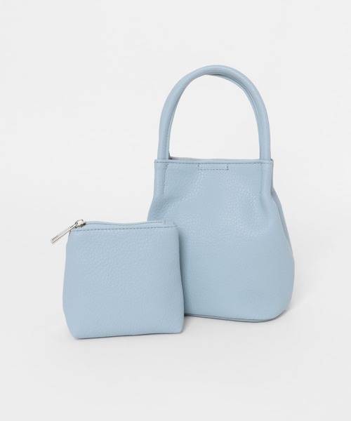 KBF（ケイビーエフ）の「ポーチ付きミニBAG（ハンドバッグ・レディース・ブルー/ブラック/ベージュ・ONE）」の13枚目の写真