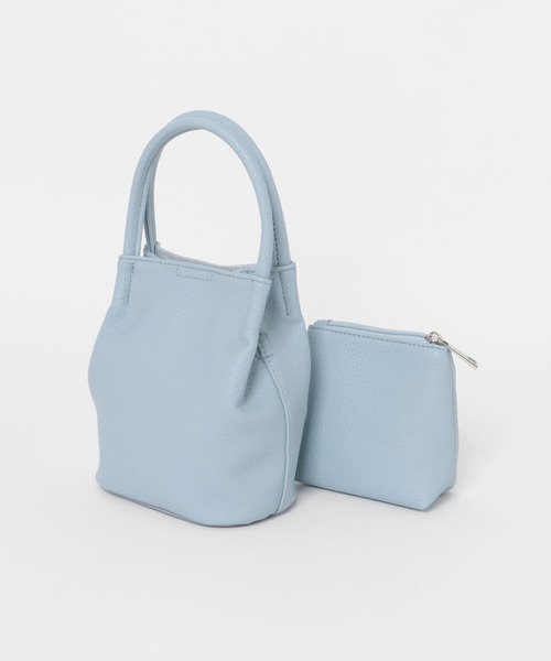 KBF（ケイビーエフ）の「ポーチ付きミニBAG（ハンドバッグ・レディース・ブルー/ブラック/ベージュ・ONE）」の14枚目の写真