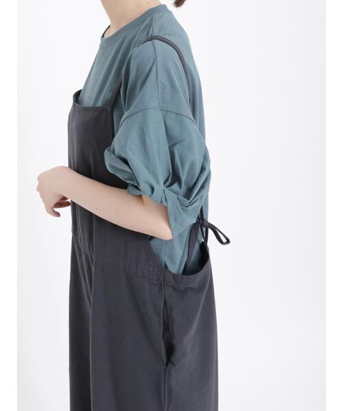 Samansa Mos2（サマンサ モスモス）の「柄アソートキャミサロペット（サロペット/オーバーオール・レディース・ブラック/ベージュ/チャコールグレー/グレー・F）」の6枚目の写真