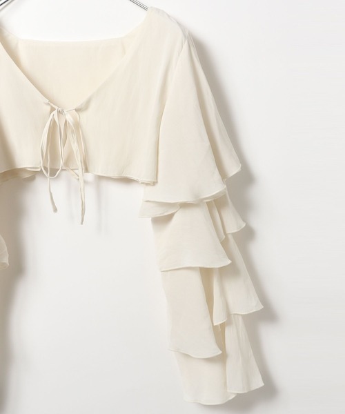 Heather（ヘザー）の「2WAYメニーフリルカーディガン 969811