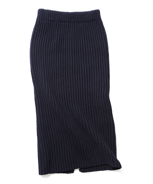 Demi-Luxe BEAMS(デミルクス ビームス)の「●【VERY11月号掲載】MADISONBLUE / リブ タイトロングスカート(スカート・レディース・オフホワイト/ネイビー・0/1)」の1枚目の写真