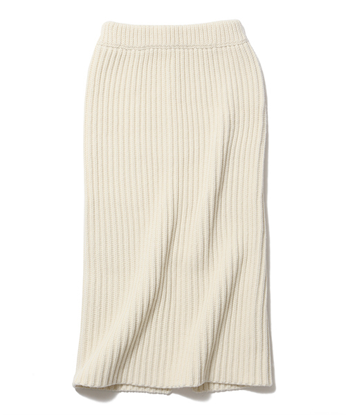 Demi-Luxe BEAMS(デミルクス ビームス)の「●【VERY11月号掲載】MADISONBLUE / リブ タイトロングスカート(スカート・レディース・オフホワイト/ネイビー・0/1)」の2枚目の写真