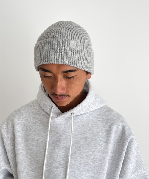 CANAL JEAN（キャナルジーン）の「El mar　BASICリブニットCAP（ニットキャップ/ビーニー・レディース・ベージュ/ブラック/ヘザーグレー・ONE SIZE）」の10枚目の写真