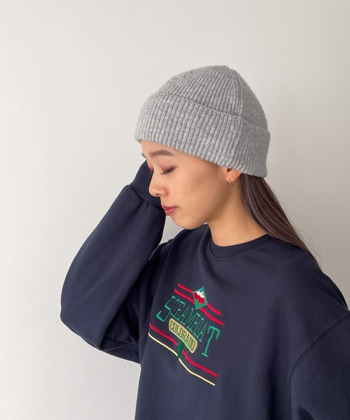 CANAL JEAN（キャナルジーン）の「El mar　BASICリブニットCAP（ニットキャップ/ビーニー・レディース・ベージュ/ブラック/ヘザーグレー・ONE SIZE）」の18枚目の写真