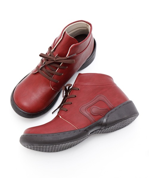 Re:getA(リゲッタ)の「レースアップロゴショートブーツ(ブーツ・レディース・ダークブラウン/ブラック/ワイン/キャメル・M/S)」の9枚目の写真